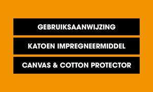 Gebruiksaanwijzing - Katoen impregneermiddel Canvas & Cotton Protector