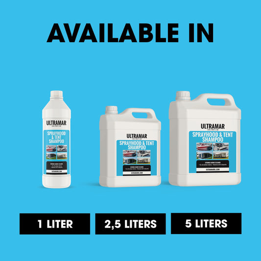 Sprayhood & Tent Shampoo – Verbruik, inhoud en verpakking