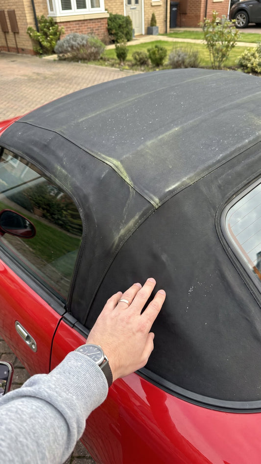 Cabriodak schoonmaken en impregneren