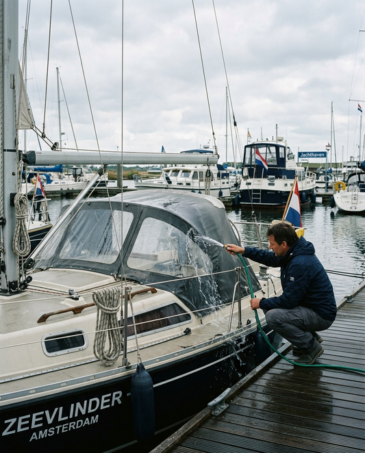 Bootkap afspoelen met zoet water: waarom en hoe vaak?