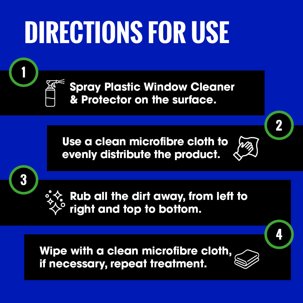 Cleaner for your plastic windows: Plastic Window Cleaner & Protector