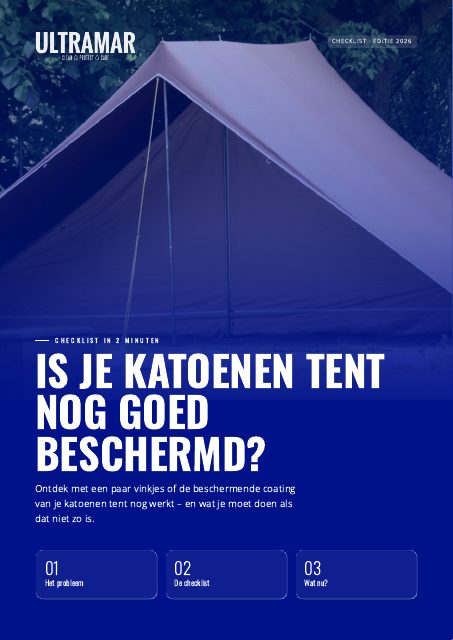 Voorblad checklist Katoenen tent
