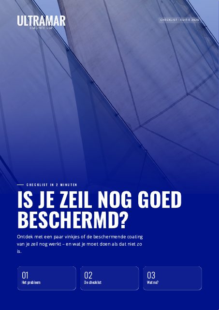 Voorblad checklist Zeil