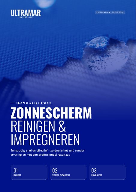 Voorblad stappenplan Zonnescherm