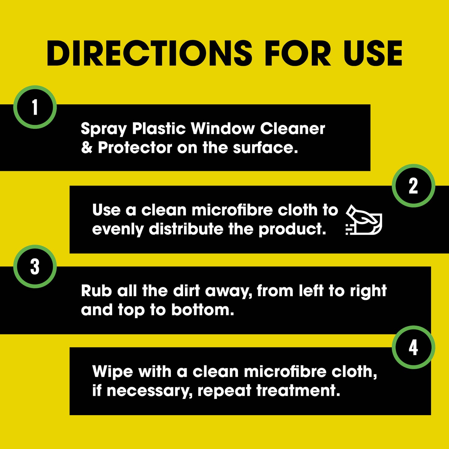 Nettoyant pour vos fenêtres en plastique : Plastic Window Cleaner & Protector