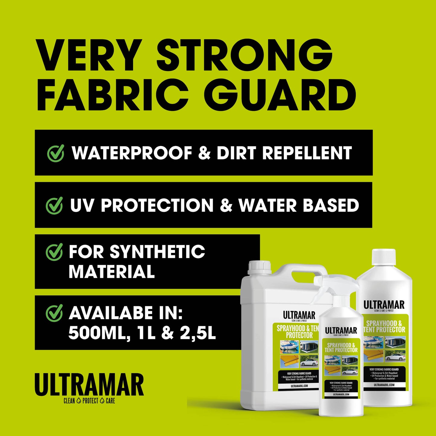 Impregnation agent for your convertible: Sprayhood & Tent Protector