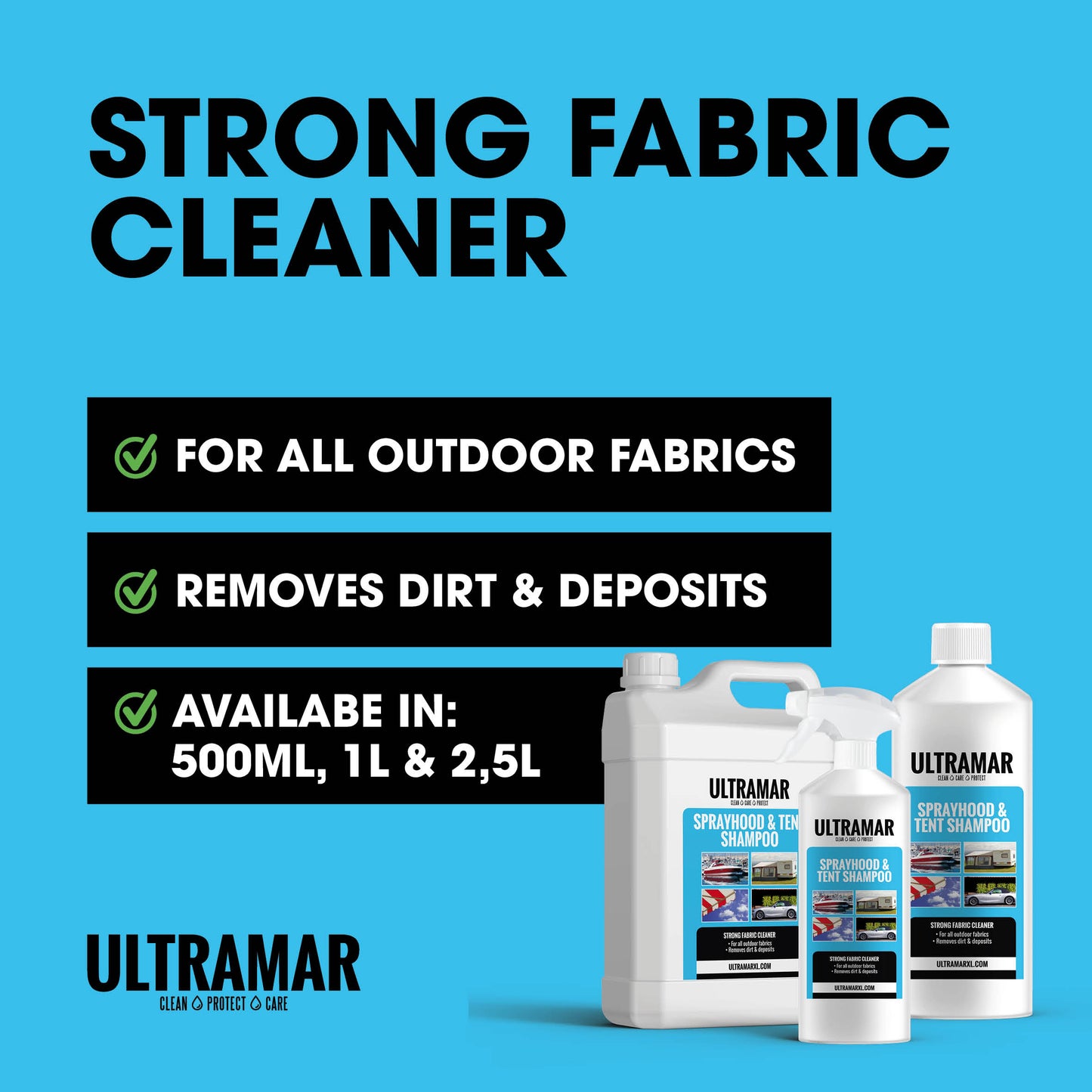 Cloth cleaner for your boat cover: Sprayhood & Tent Shampoo